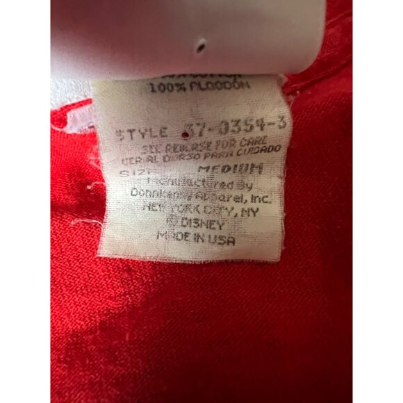 Vintage Mickey And Company Mickey Mouse Red T-shirt J3 - Picture 4 of 6